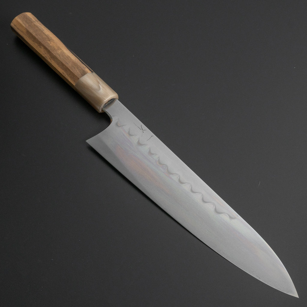 Hitohira Togashi Yohei White #1 Mizu Honyaki Gyuto 240mm Kurokaki Persimmon Handle (#042/ Saya) - HITOHIRA