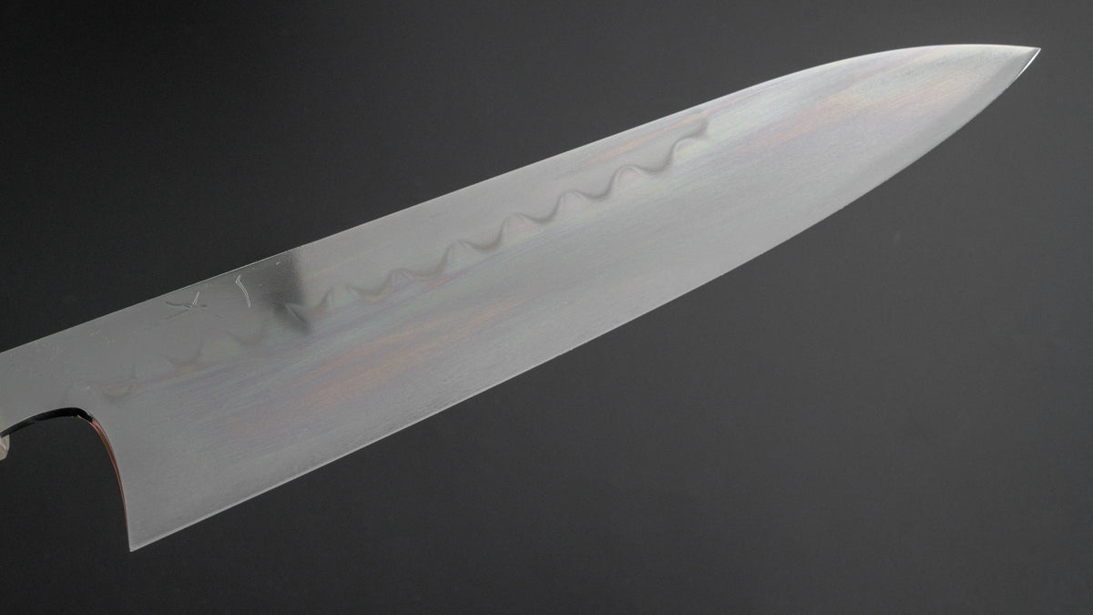 Hitohira Togashi Yohei White #1 Mizu Honyaki Gyuto 240mm Kurokaki Persimmon Handle (#042/ Saya) - HITOHIRA
