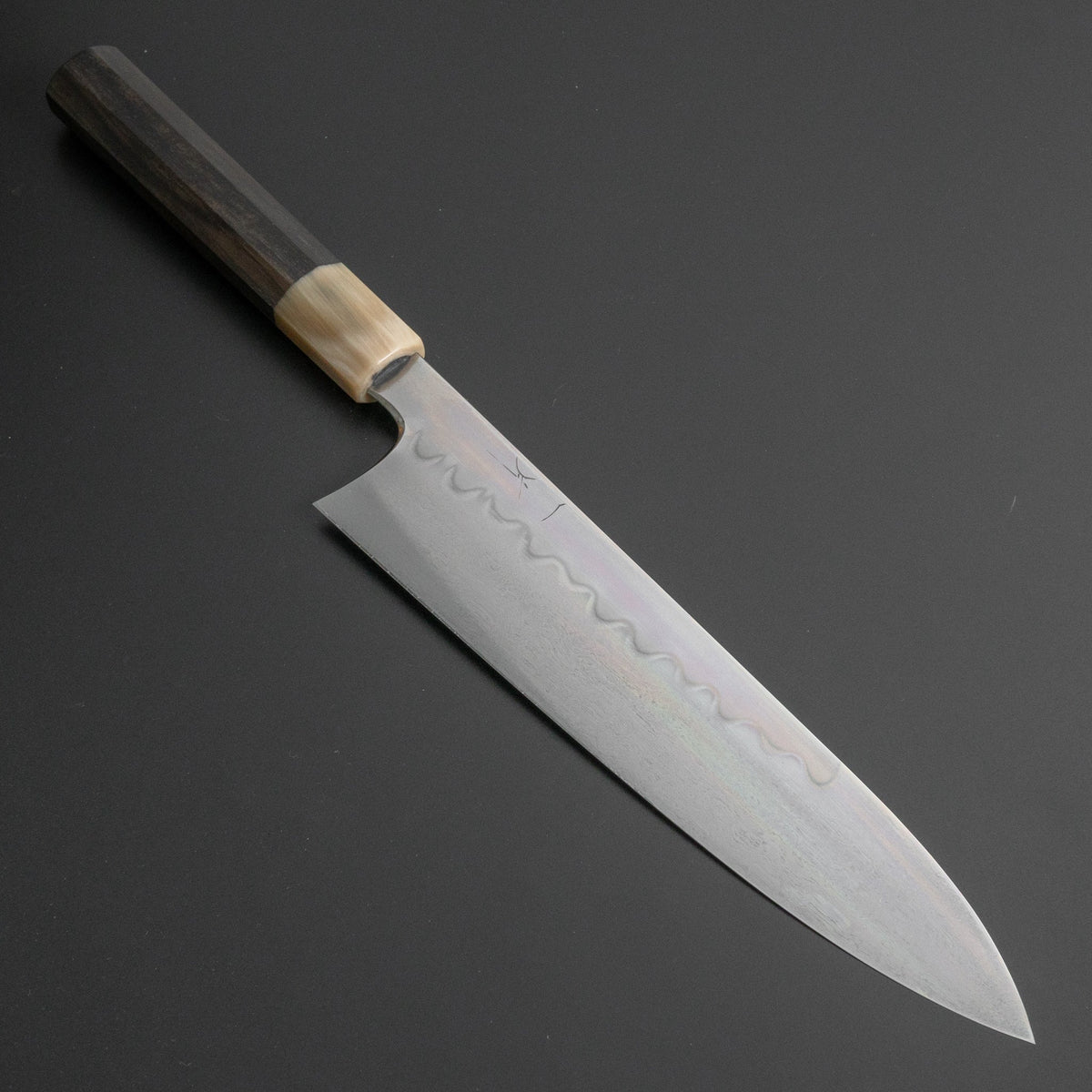 Hitohira Togashi Yohei White #1 Mizu Honyaki Gyuto 240mm Taihei Ebony Handle (#043/ Saya) - HITOHIRA