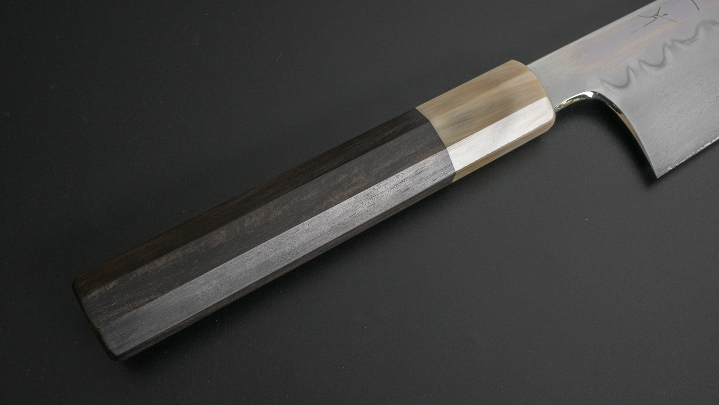 Hitohira Togashi Yohei White #1 Mizu Honyaki Gyuto 240mm Taihei Ebony Handle (#043/ Saya) - HITOHIRA