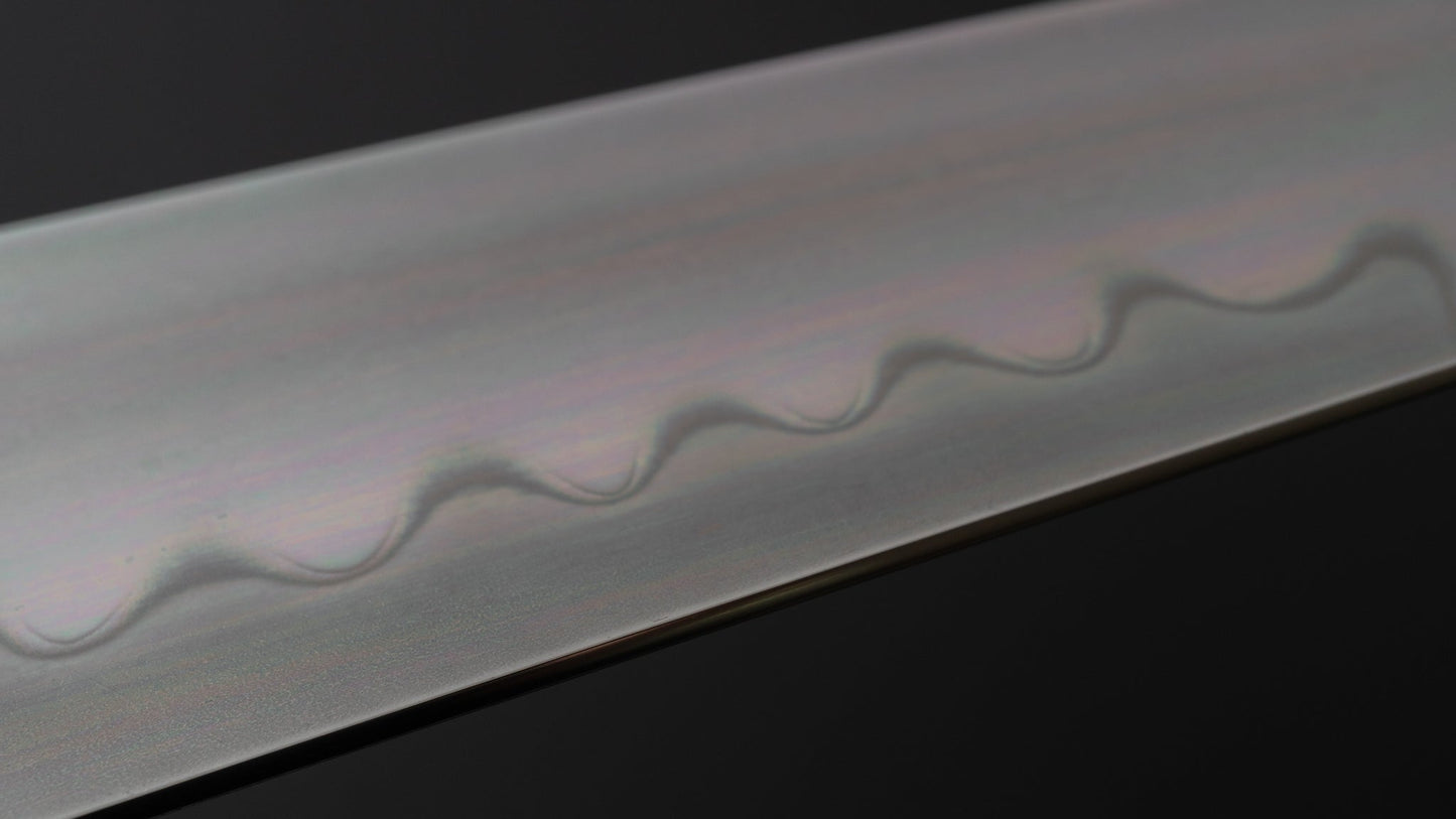 Hitohira Togashi Yohei White #1 Mizu Honyaki Kiritsuke Gyuto 240mm Taihei Masur Birch Handle (#024/ Saya) - HITOHIRA