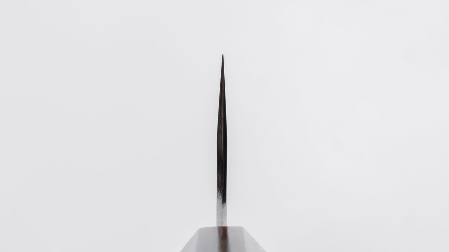 Hitohira Togashi Kambei White #1 Mizu Honyaki Gyuto 240mm Ziricote Handle (#002/ Saya) | HITOHIRA