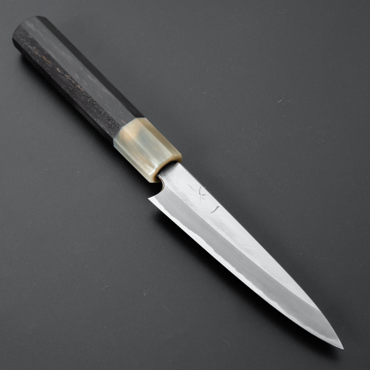 Hitohira Tanaka Kyuzo Blue #1 Migaki Petty 120mm Taihei Ebony Handle - HITOHIRA