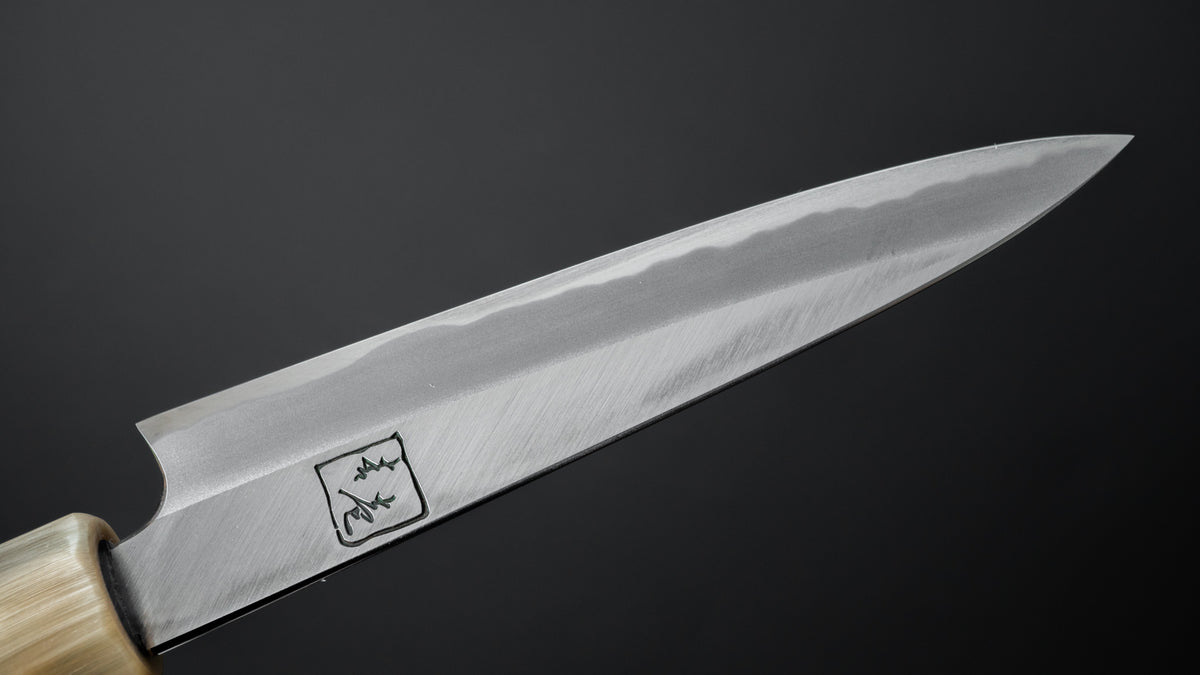 Hitohira Tanaka Kyuzo Blue #1 Migaki Petty 120mm Taihei Ebony Handle - HITOHIRA