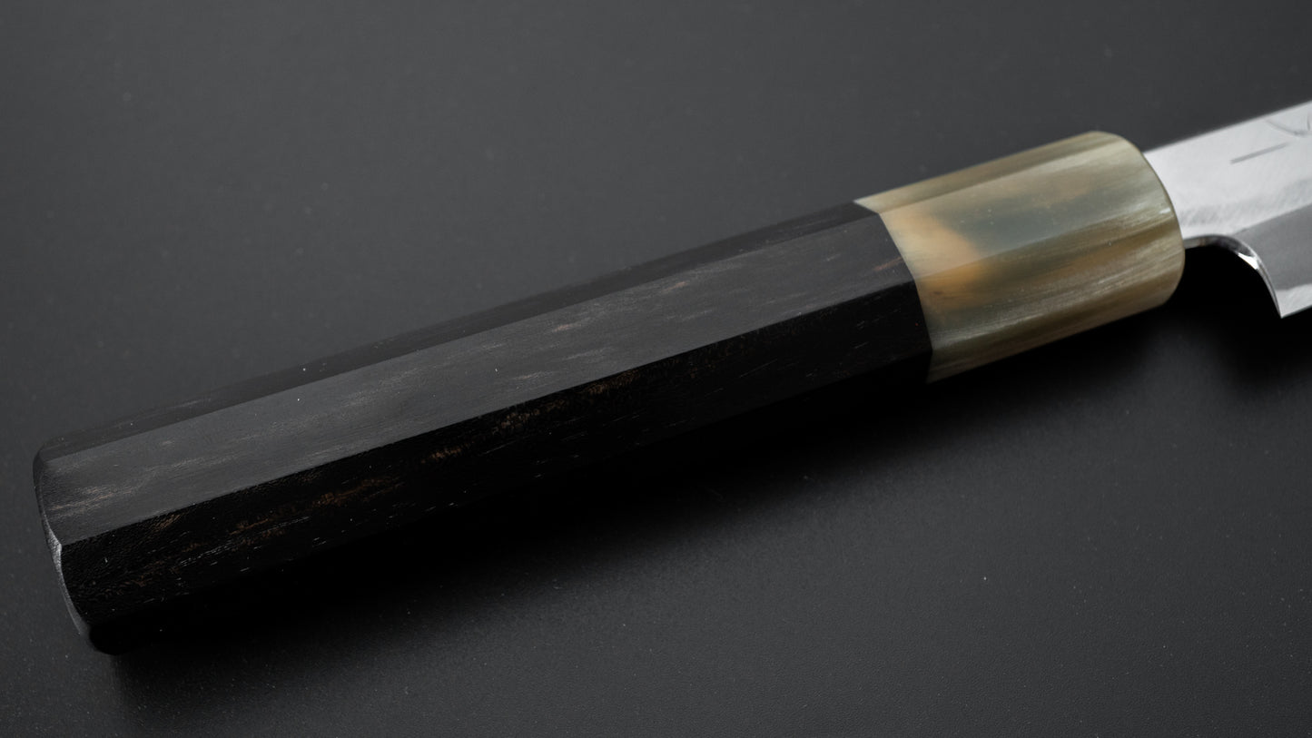 Hitohira Tanaka Kyuzo Blue #1 Migaki Petty 120mm Taihei Ebony Handle - HITOHIRA