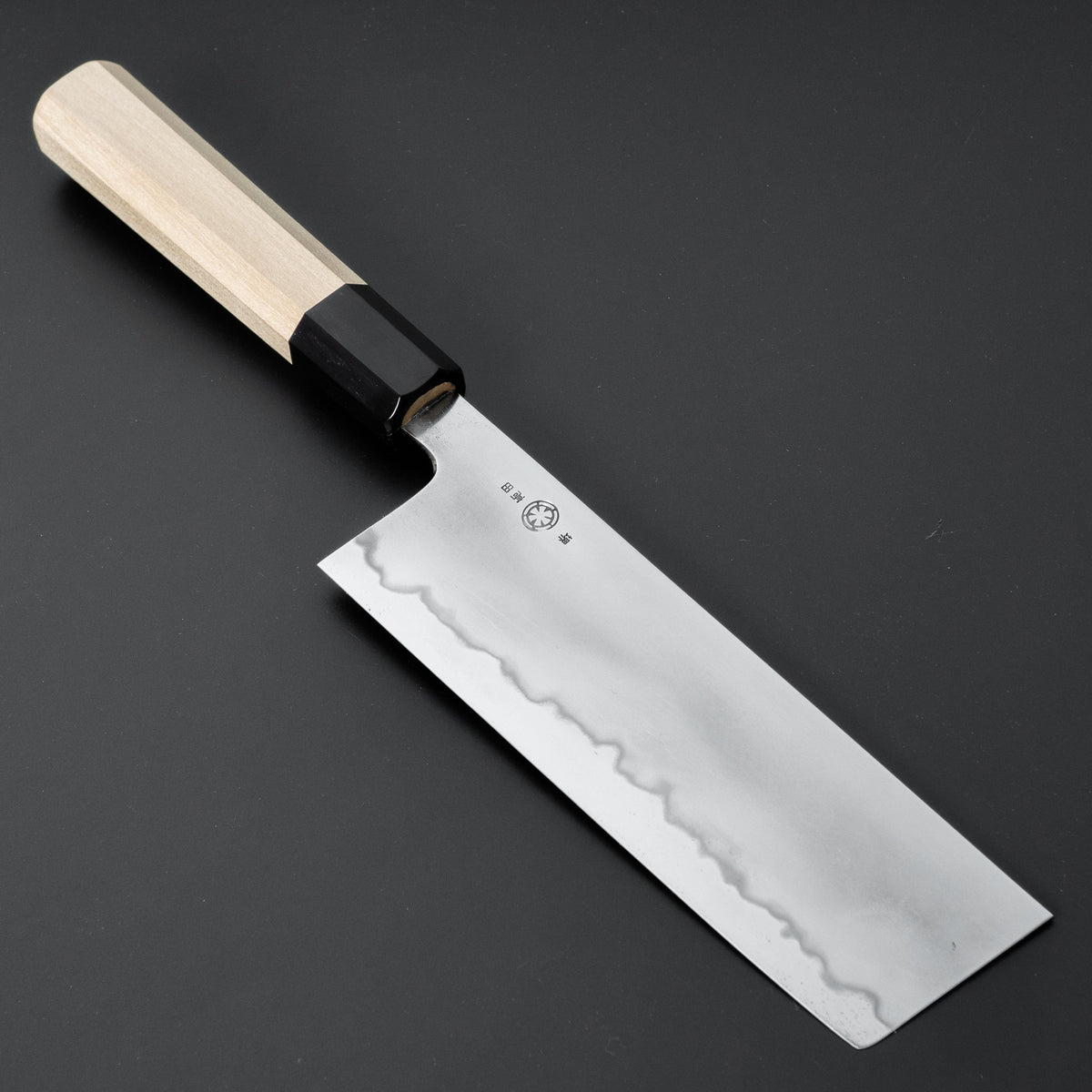 Takada no Hamono Blue #1 Suiboku Nakiri 180mm Ho Wood Handle - HITOHIRA