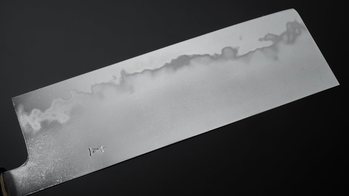Takada no Hamono Blue #1 Suiboku Nakiri 180mm Ho Wood Handle - HITOHIRA