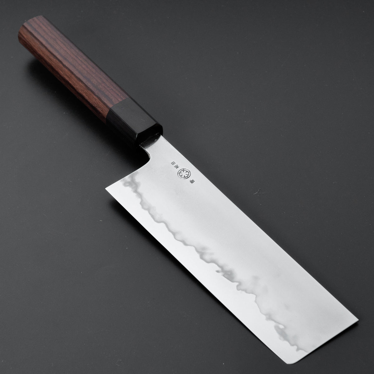 Takada no Hamono Blue #1 Suiboku Nakiri 180mm Rosewood Handle - HITOHIRA