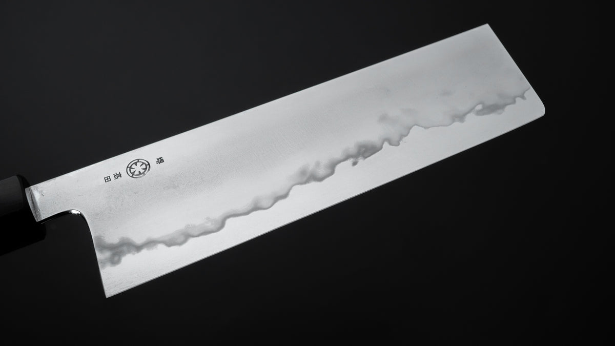 Takada no Hamono Blue #1 Suiboku Nakiri 180mm Rosewood Handle - HITOHIRA