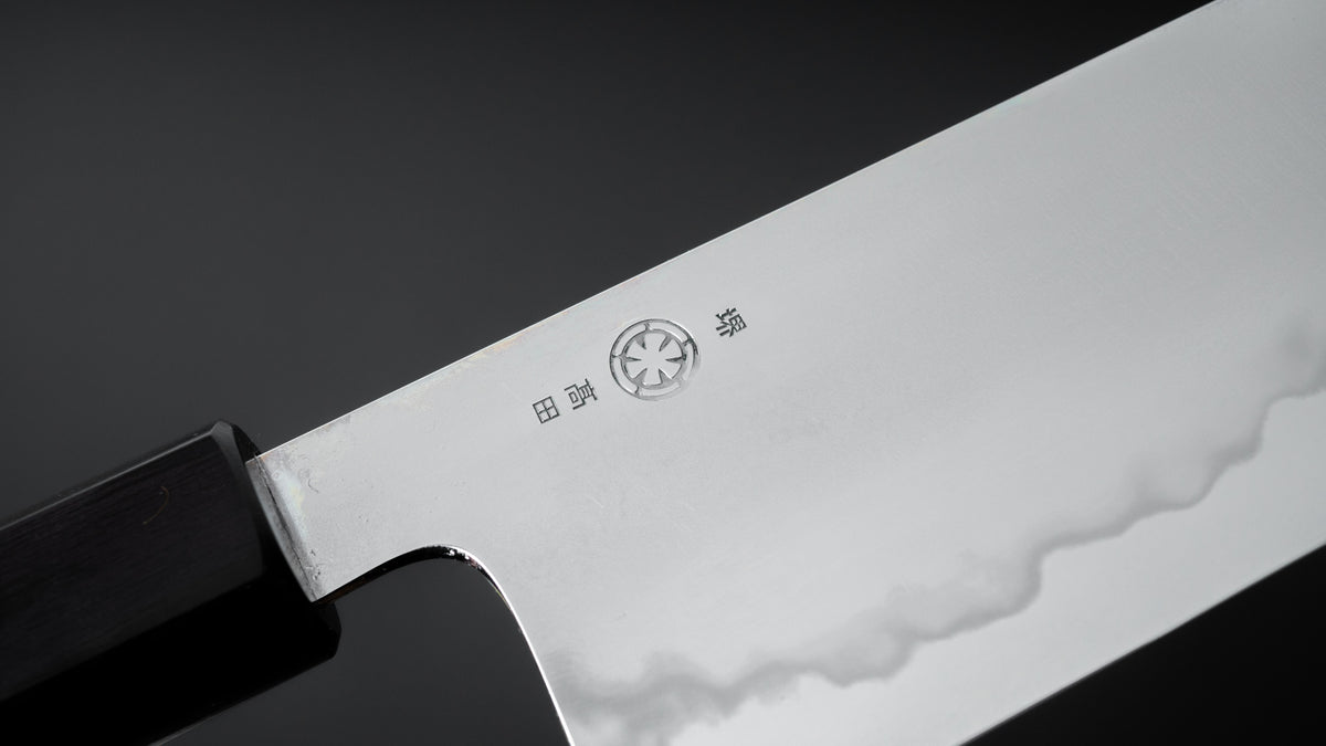 Takada no Hamono Blue #1 Suiboku Nakiri 180mm Rosewood Handle - HITOHIRA