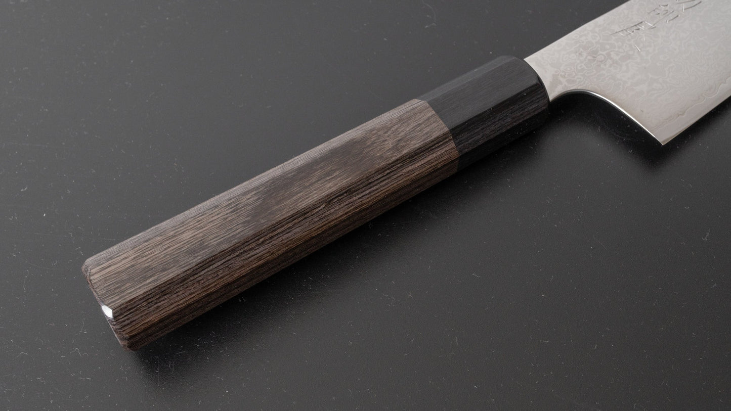 Hitohira Imojiya TH Damascus Bunka 180mm Pakka Handle (Gray) - HITOHIRA