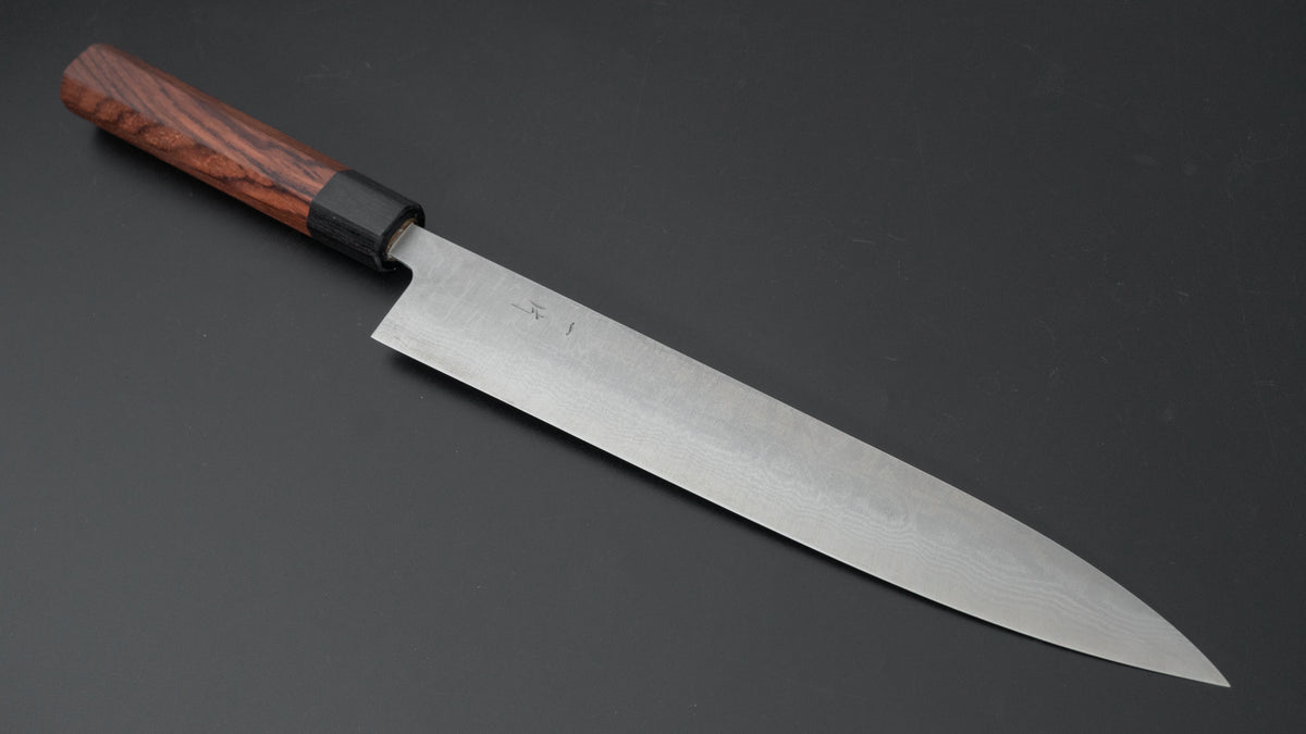 Hitohira Setsu Forged VG-10 Damascus Sujihiki 255mm Jutan Handle - HITOHIRA