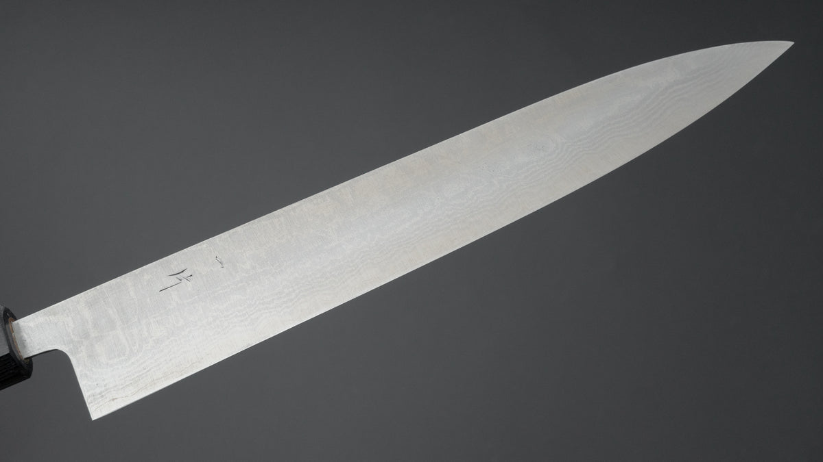 Hitohira Setsu Forged VG-10 Damascus Sujihiki 255mm Jutan Handle - HITOHIRA