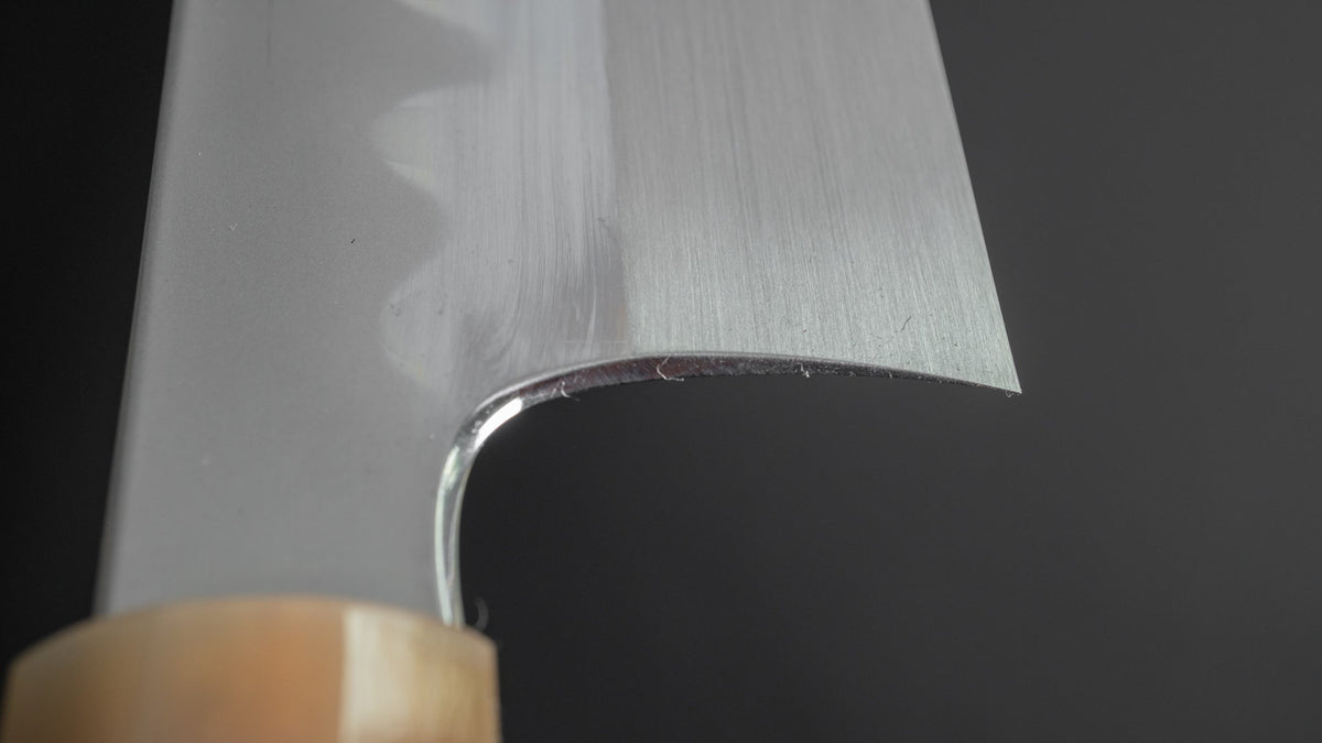 Hitohira Togashi Kyuzo White #1 Hakumon Mizu Honyaki Gyuto 240mm Taihei Masur Birch Handle (#047/ Saya) - HITOHIRA