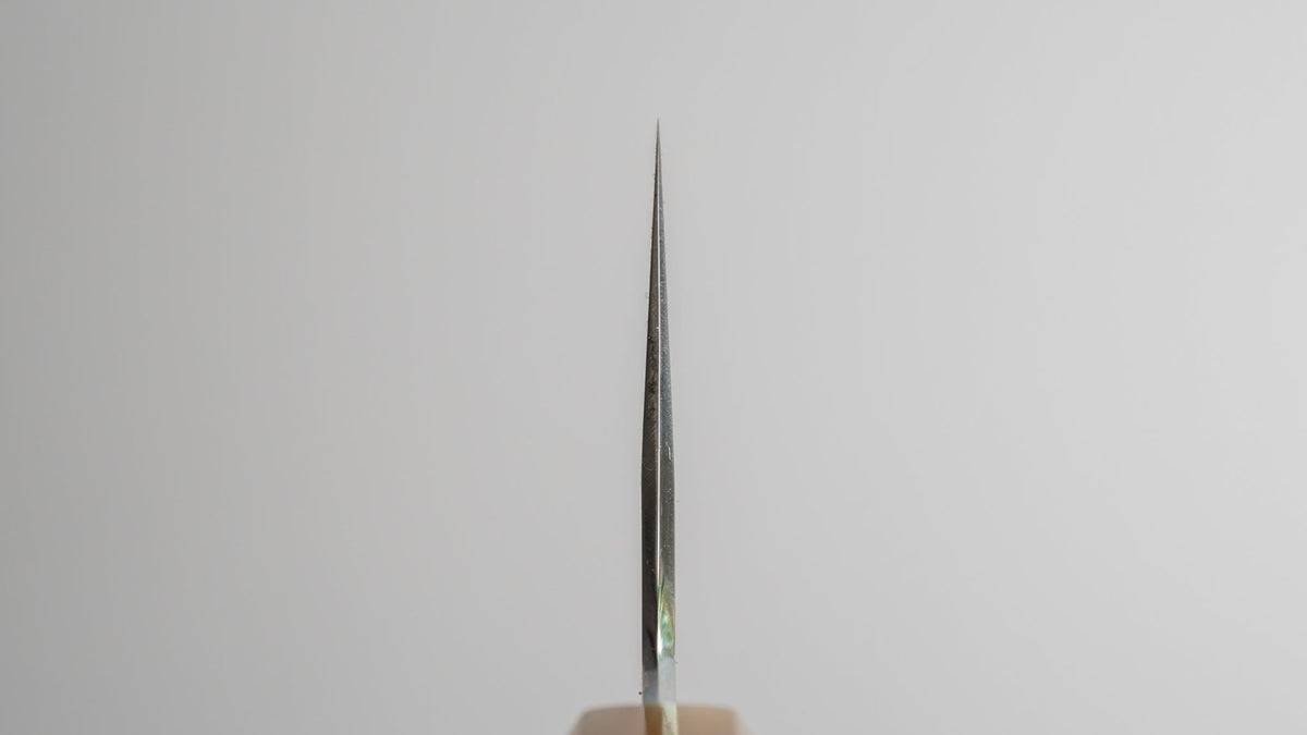 Hitohira Togashi Kyuzo White #1 Hakumon Mizu Honyaki Gyuto 240mm Taihei Masur Birch Handle (#047/ Saya) - HITOHIRA