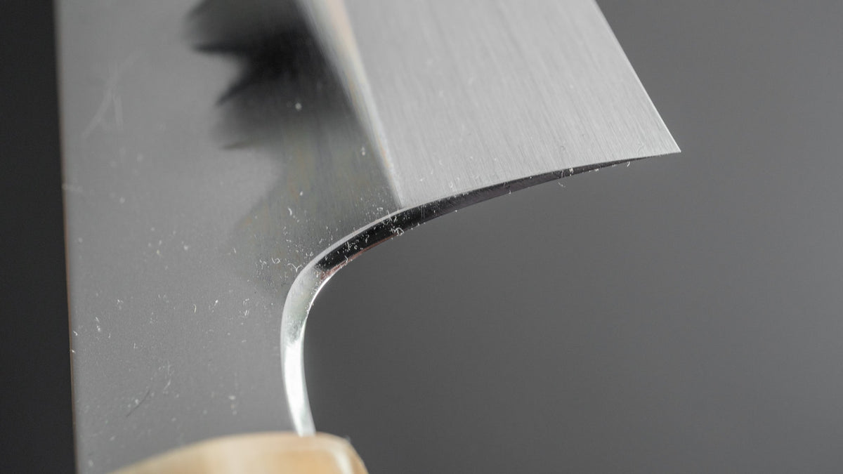 Hitohira Togashi Kyuzo White #1 Hakumon Mizu Honyaki Gyuto 240mm Kurokaki Persimmon Handle (#048/ Saya) - HITOHIRA