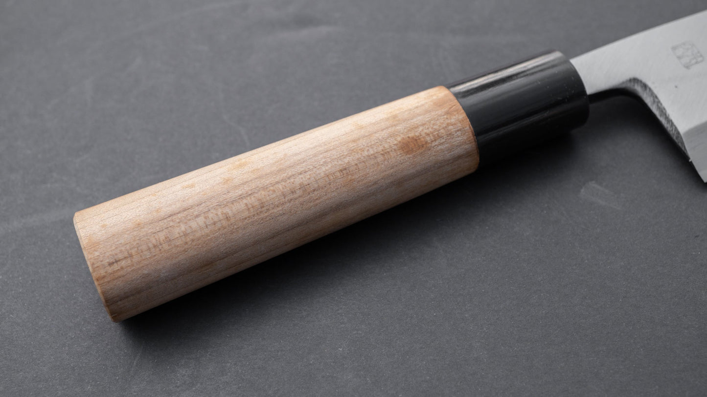 Morihei Hisamoto Vintage White Steel Deba 120mm Ho Wood Handle | HITOHIRA