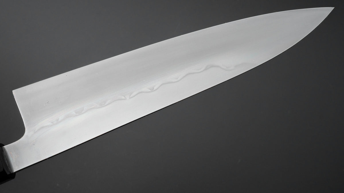 Takada no Hamono Mizu Honyaki White #2 Gyuto 210mm Ebony Handle - HITOHIRA