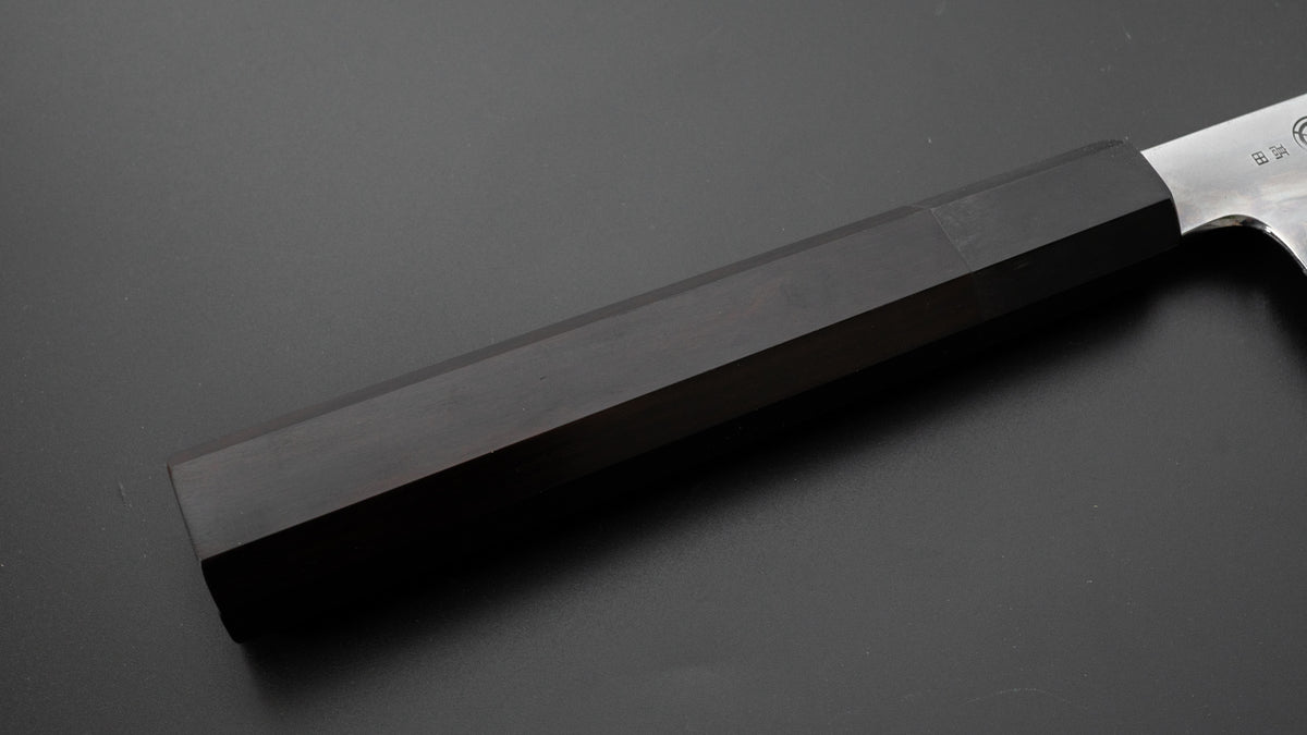 Takada no Hamono Mizu Honyaki White #2 Gyuto 210mm Ebony Handle - HITOHIRA
