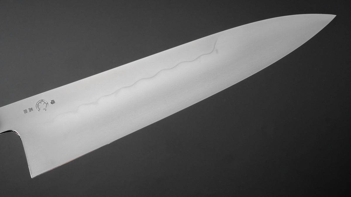 Takada no Hamono Mizu Honyaki White #2 Gyuto 240mm Ebony Handle - HITOHIRA