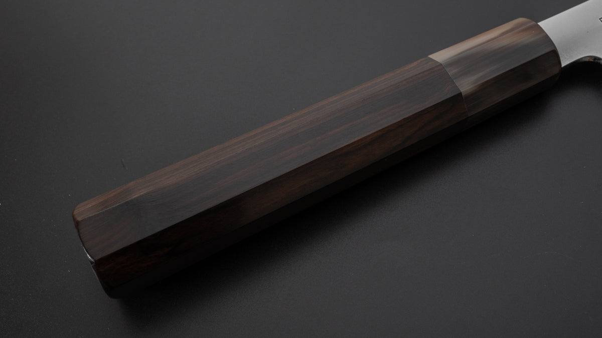 Takada no Hamono Mizu Honyaki White #2 Gyuto 240mm Ebony Handle - HITOHIRA