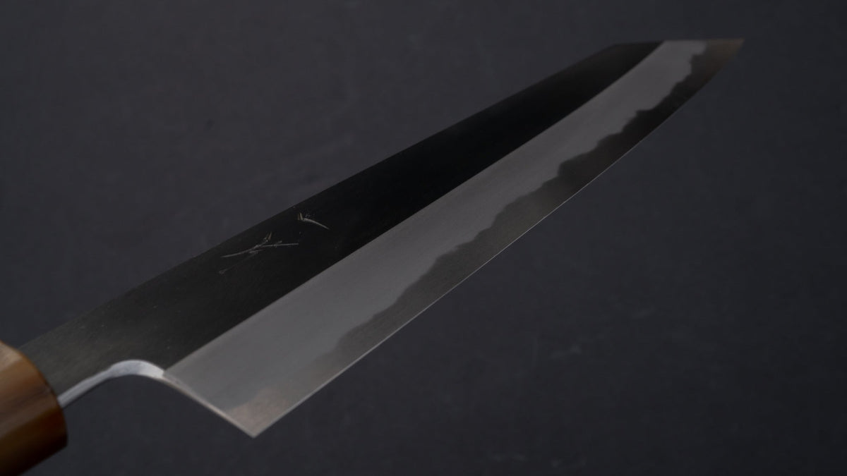 Hitohira Tanaka Kyuzo Blue #1 Kurouchi Kiritsuke Gyuto 240mm Yakusugi Cedar Handle | HITOHIRA