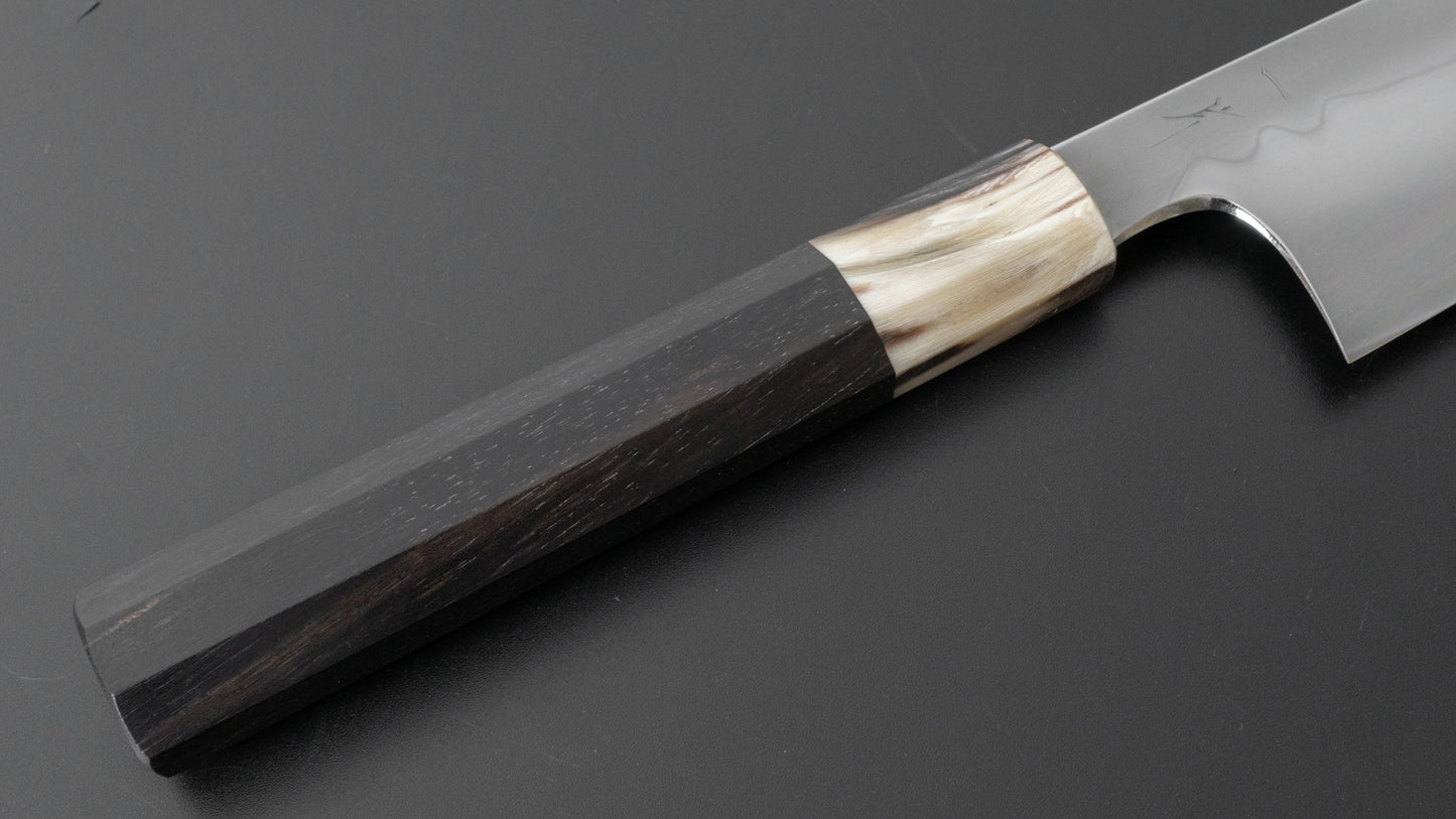 Hitohira Togashi Yohei White #1 Fuji Mizu Honyaki Gyuto 240mm Taihei Makassar Ebony Handle (#026/ Saya) - HITOHIRA