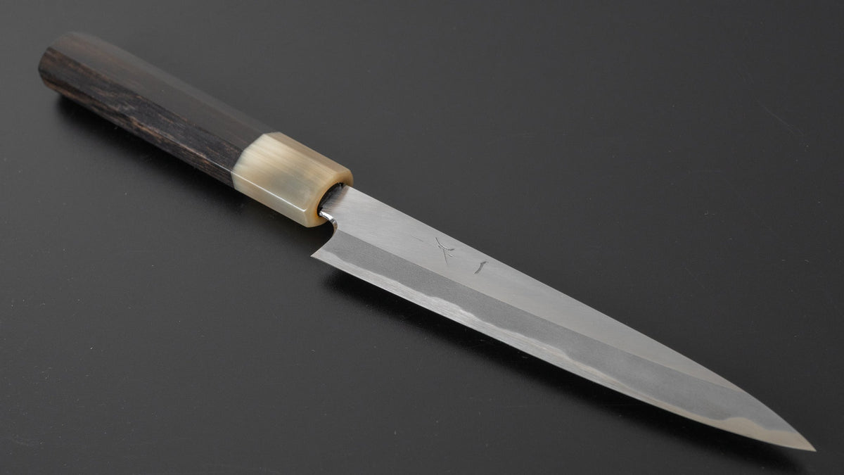 Hitohira Tanaka Kyuzo Blue #1 Migaki Petty 150mm Taihei Ebony Handle - HITOHIRA