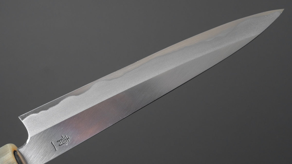 Hitohira Tanaka Kyuzo Blue #1 Migaki Petty 150mm Taihei Ebony Handle - HITOHIRA