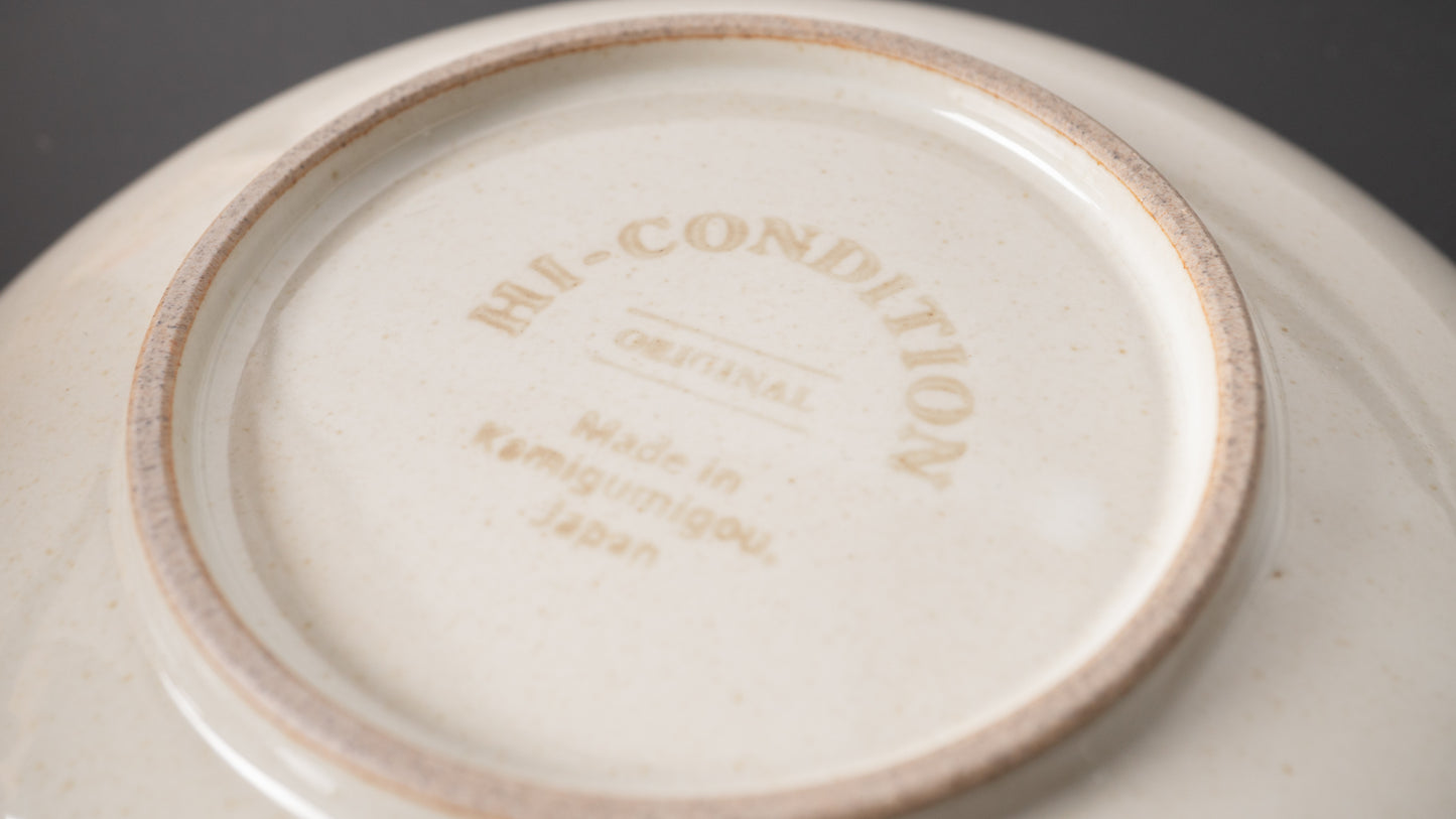 HI-CONDITION Lifestyle #002 Shinogi Saucer (To white) - HITOHIRA