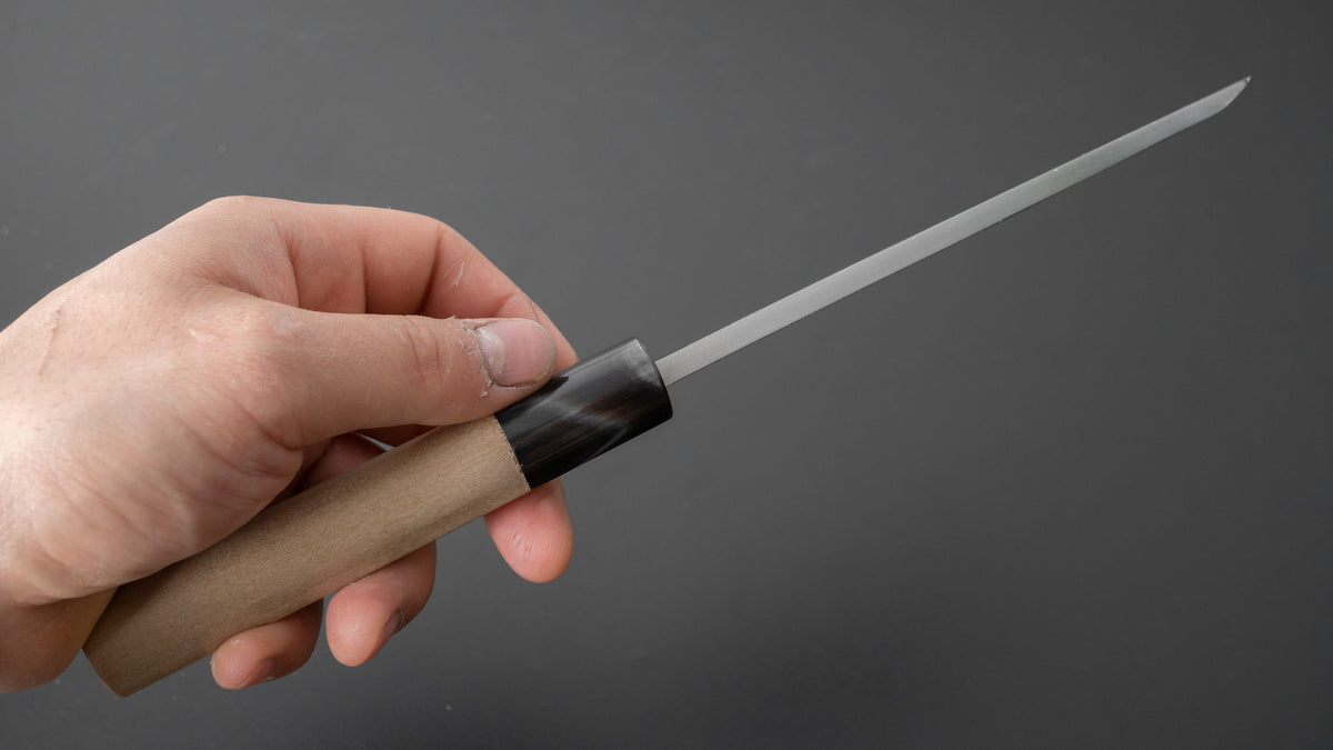 Hitohira Gorobei Blue #2 Deba 135mm Ho Wood Handle (D-Shape) - HITOHIRA