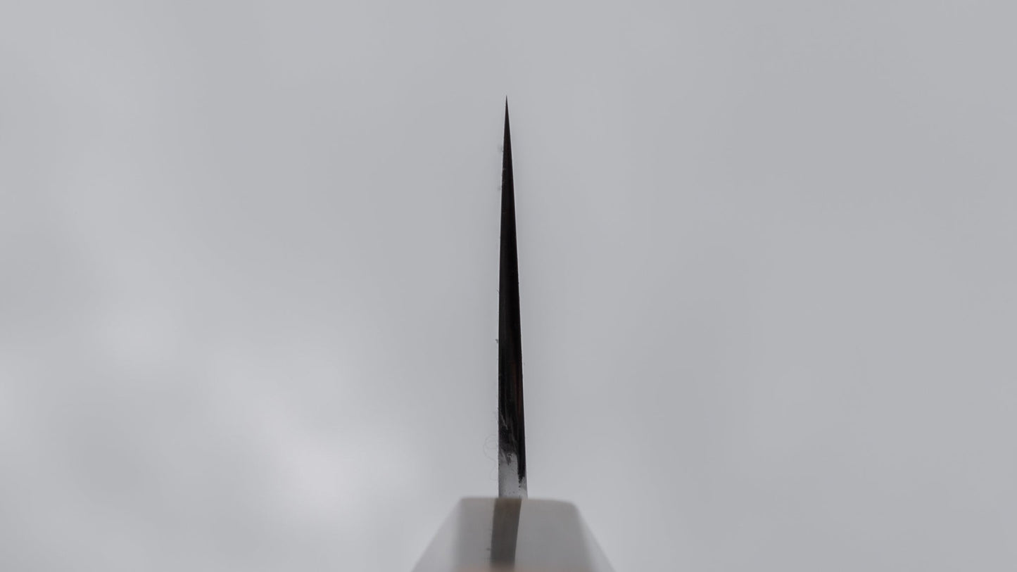 Hitohira Togashi Yohei White #1 Mizu Honyaki Gyuto 240mm Kurokaki Persimmon Handle (#008/ White Handle/ Saya) | HITOHIRA