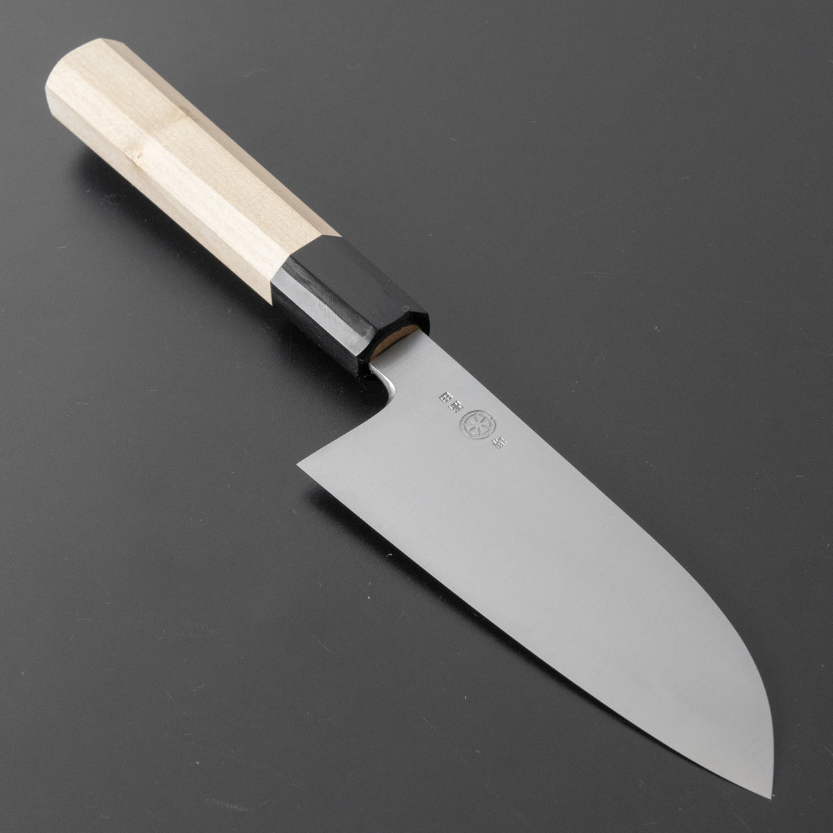 Takada no Hamono White #2 HH Santoku 135mm Ho Wood Handle - HITOHIRA