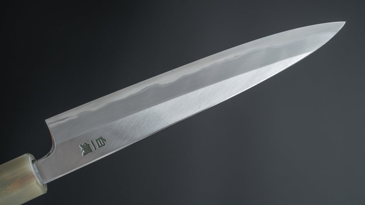 Hitohira Togashi White #1 Stainless Clad Migaki Petty 165mm Ziricote Handle - HITOHIRA