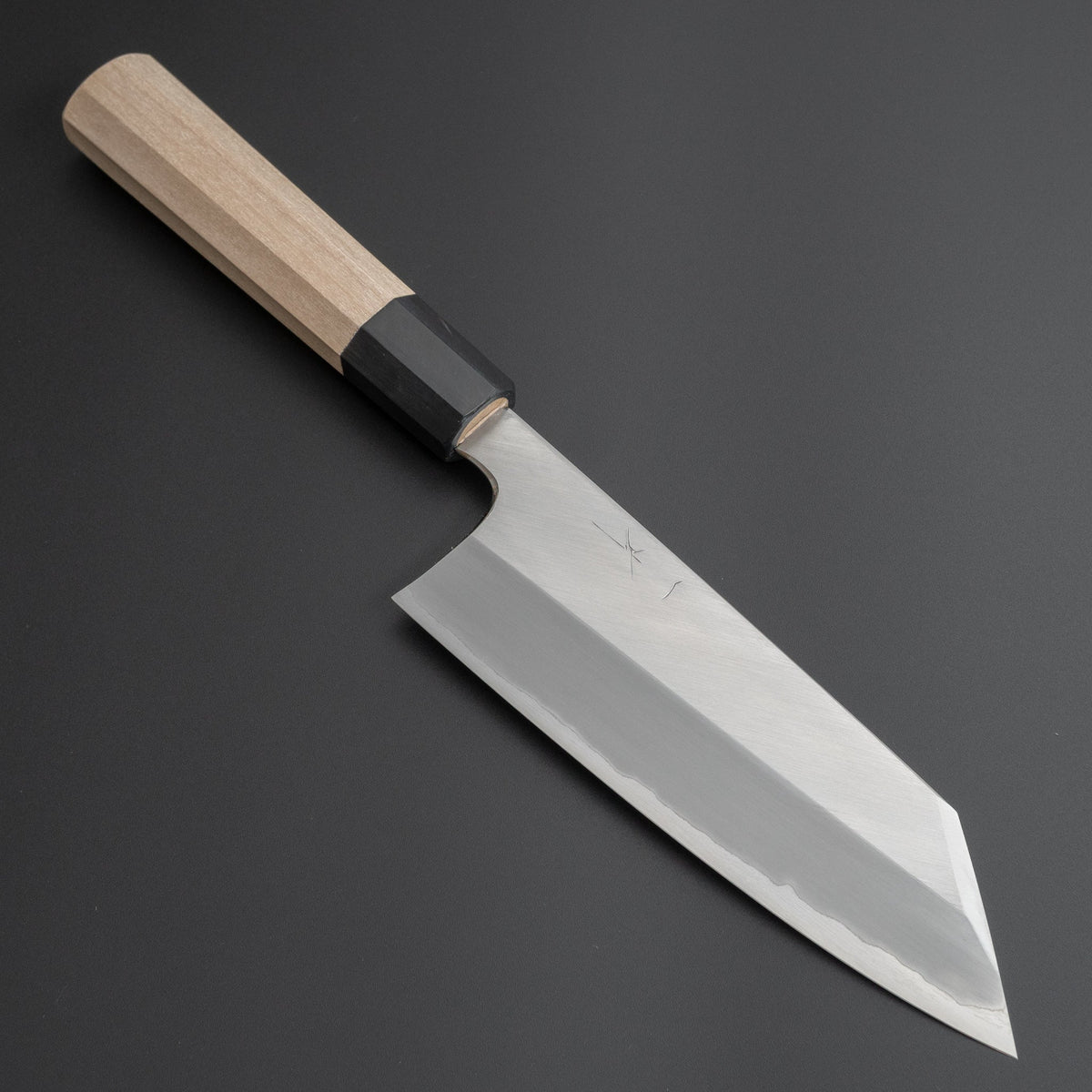 Hitohira Togashi White #1 Stainless Clad Migaki Bunka 180mm Ho Wood Handle - HITOHIRA
