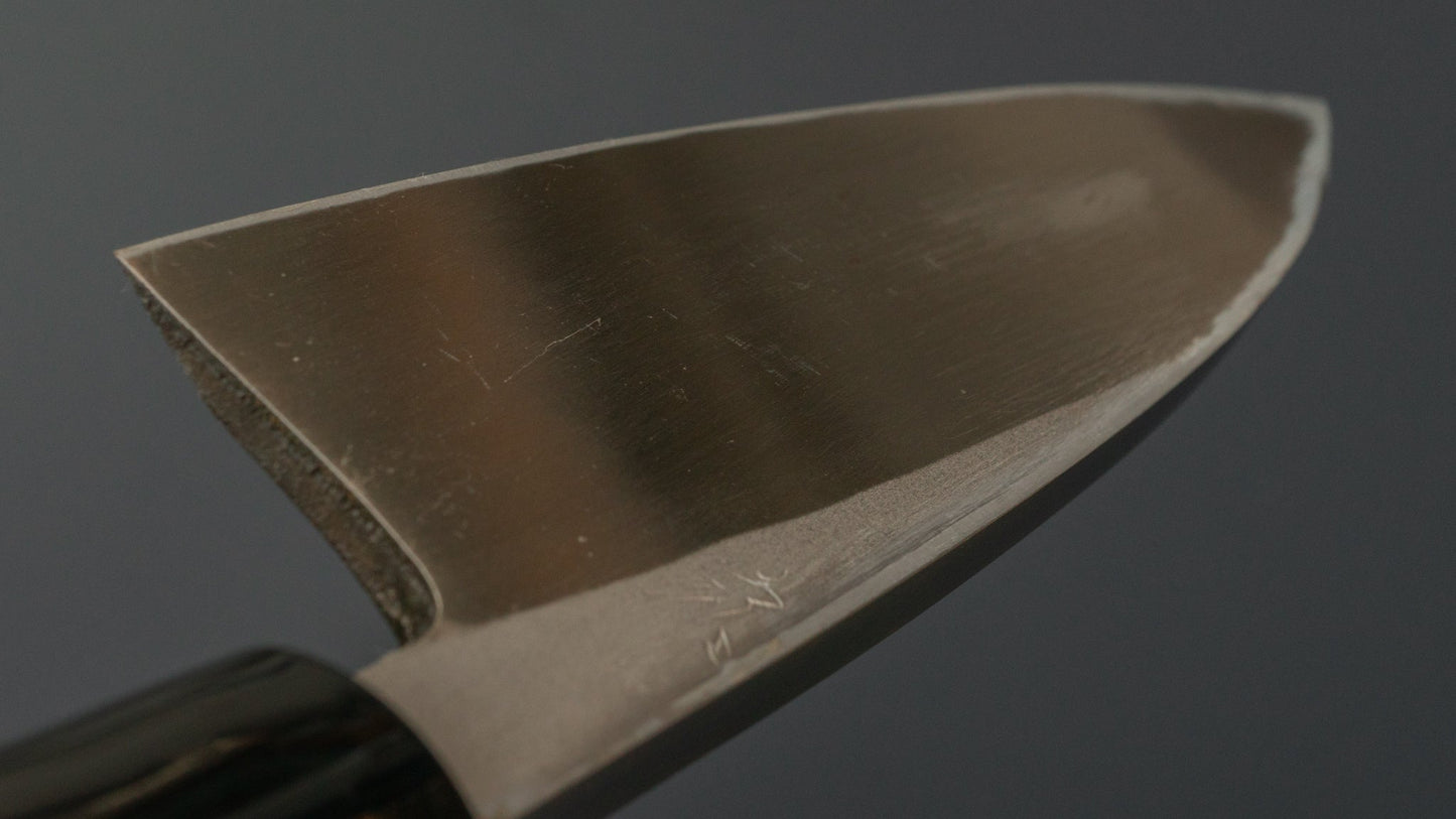 Morihei Yoshitomo Deba 120mm Poplar Handle | HITOHIRA