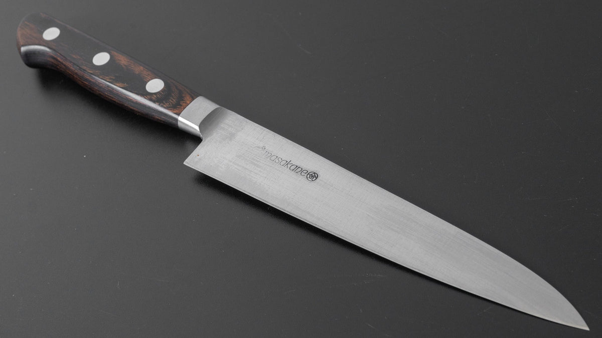 Masakane Vintage SK Petty 150mm Pakka Handle (Brown) - HITOHIRA