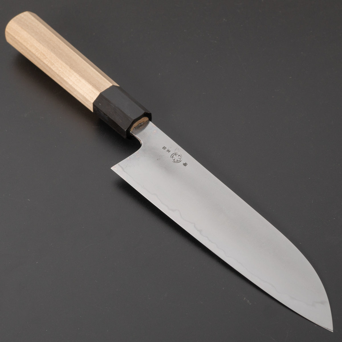 Takada no Hamono White #2 Suiboku Santoku 180mm Ho Wood Handle - HITOHIRA