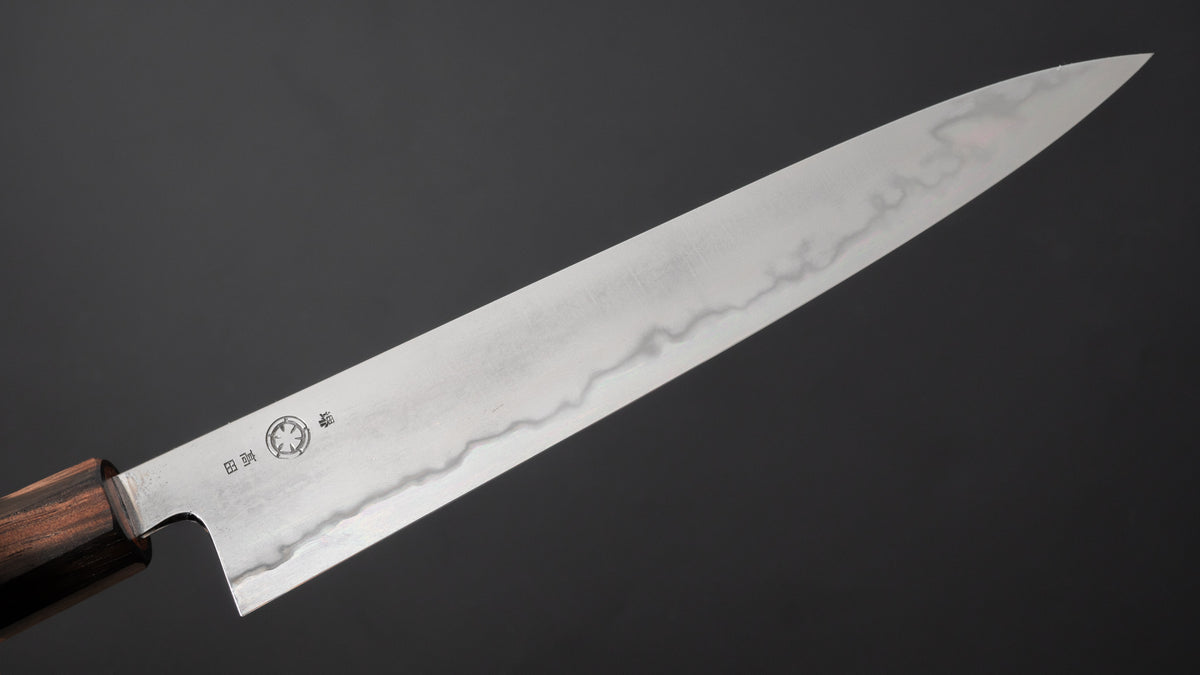 Takada no Hamono Blue #1 Suiboku Sujihiki 210mm Quince Handle - HITOHIRA