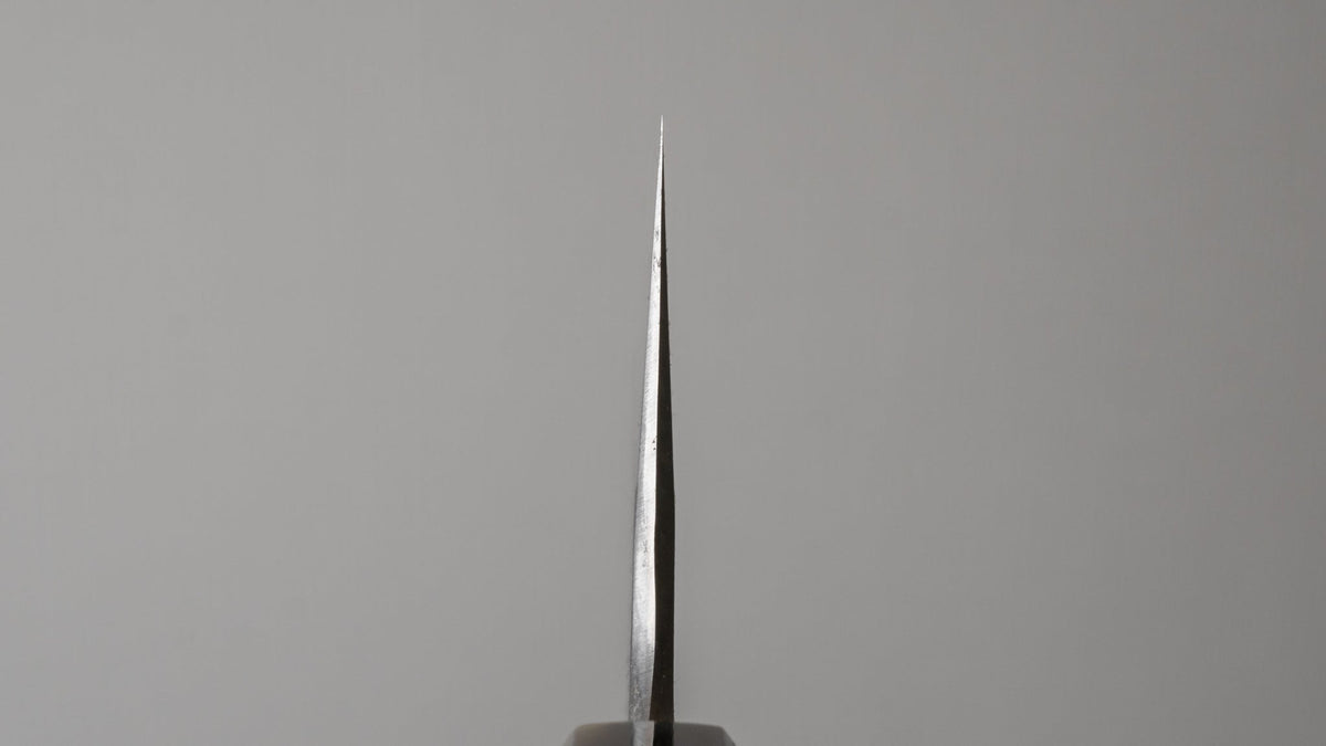 Hitohira Tanaka Kyuzo Blue #1 Kurouchi Kiritsuke Gyuto 240mm Ziricote Handle (Extra Height) - HITOHIRA