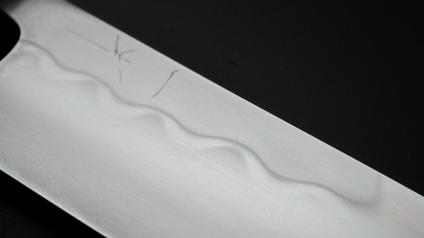 Hitohira Togashi Yohei White #1 Mizu Honyaki Petty 165mm Taihei Ebony Handle (#066) - HITOHIRA