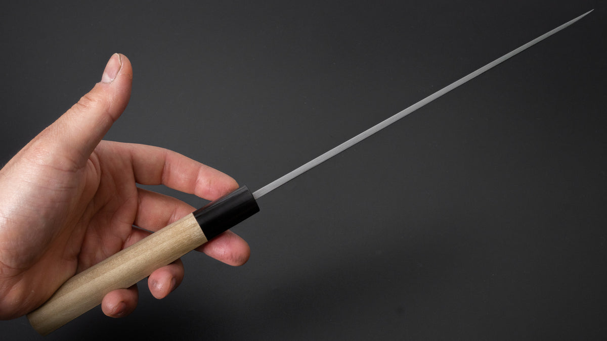 Hitohira Gorobei White #3 Yanagiba 240mm Ho Wood Handle (D-Shape) - HITOHIRA