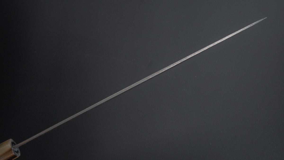 Hitohira Togashi White #1 Stainless Clad Kurouchi Gyuto 270mm Taihei Ebony Handle - HITOHIRA