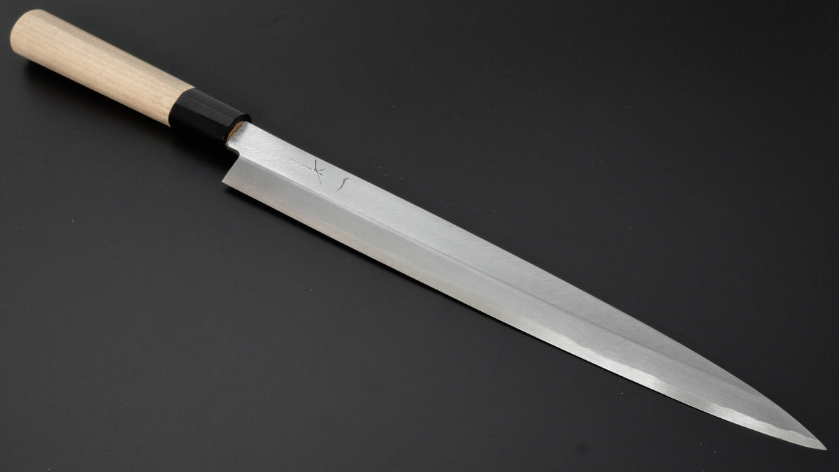 Hitohira Gorobei White #3 Yanagiba 300mm Ho Wood Handle (D-Shape) - HITOHIRA
