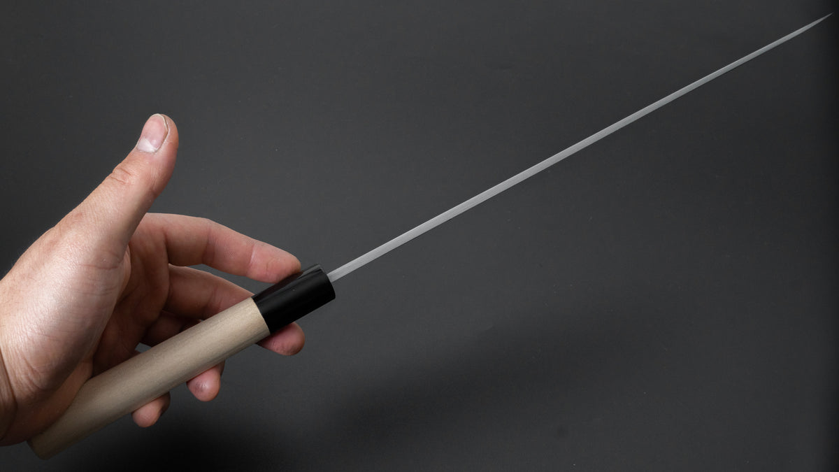Hitohira Gorobei White #3 Yanagiba 300mm Ho Wood Handle (D-Shape) - HITOHIRA
