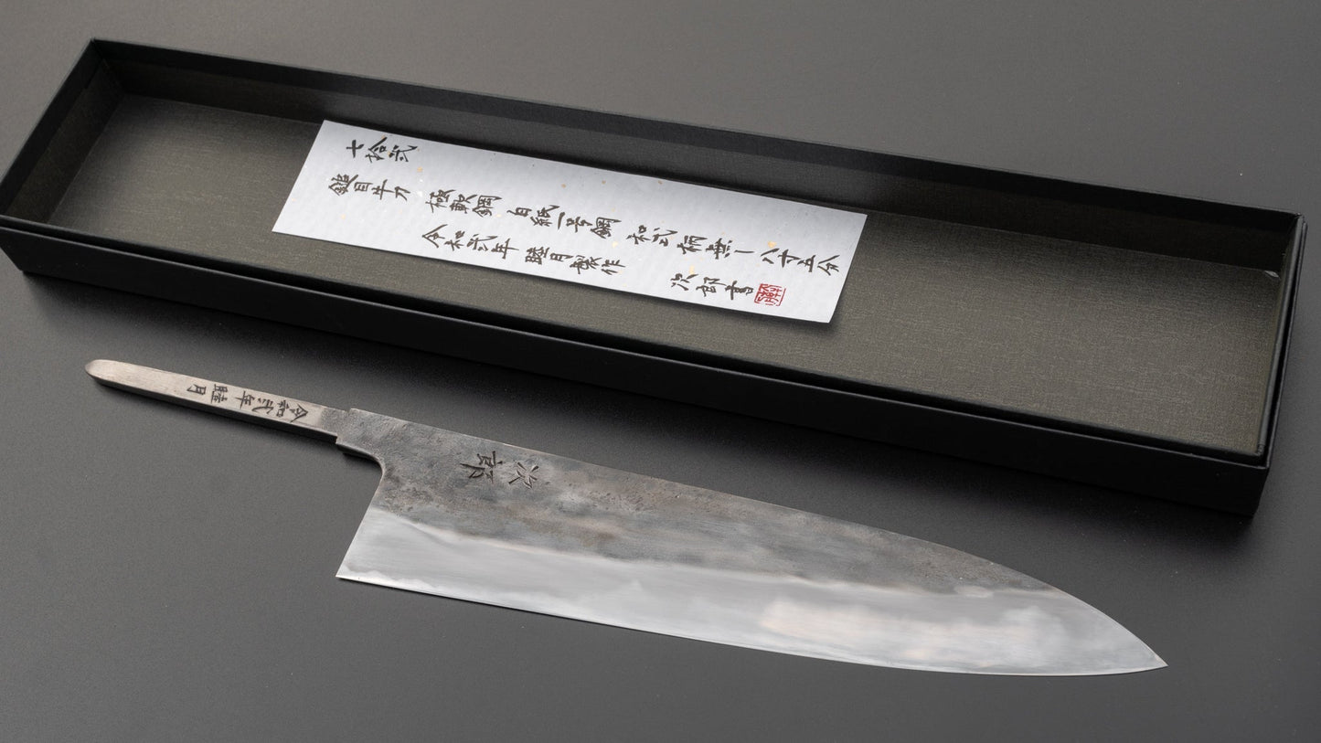 Jiro Tsuchime Wa Gyuto 255mm (#072/ No Handle) | HITOHIRA