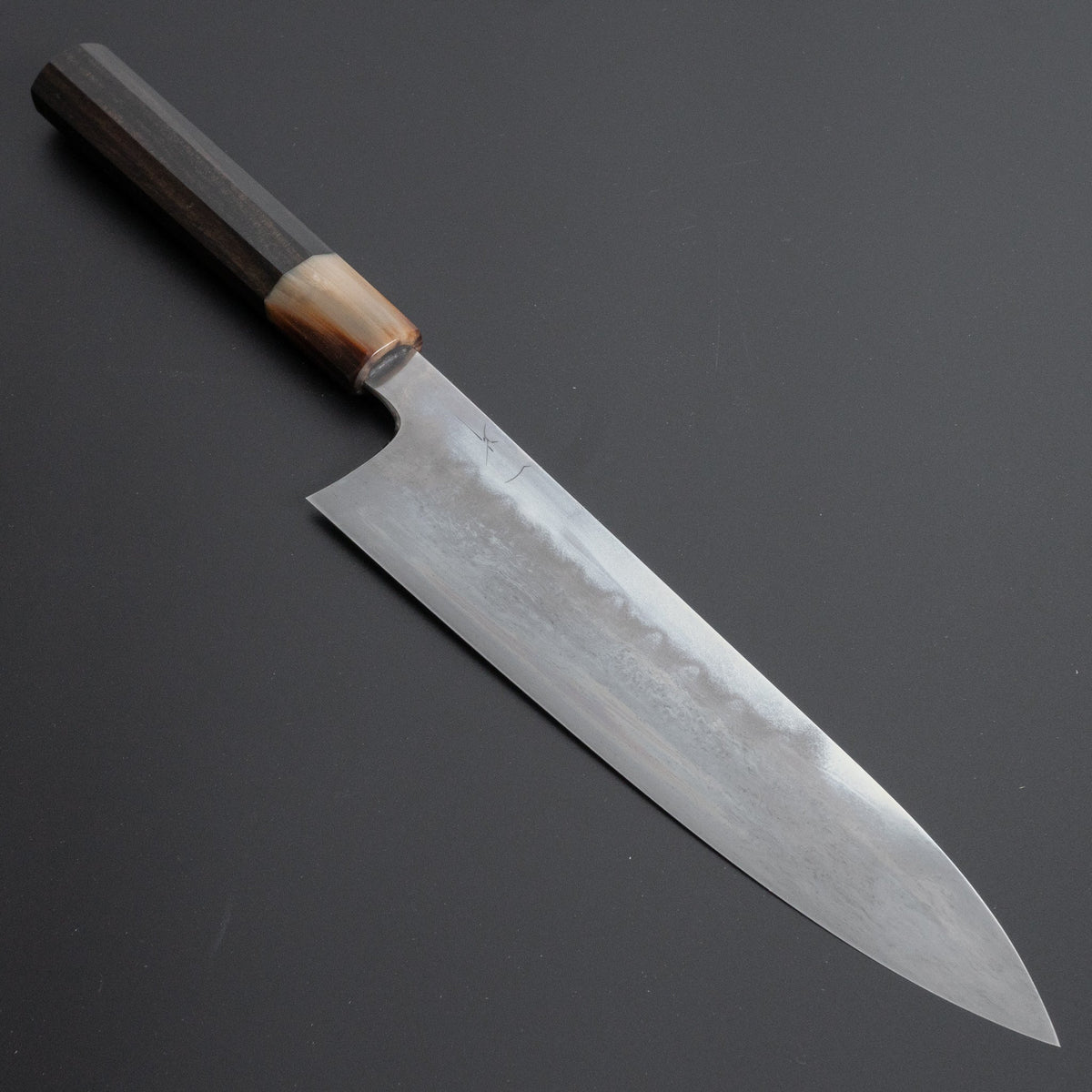 Hitohira Togashi Yohei Blue #1 Mizu Honyaki Gyuto 240mm Taihei Ebony Handle (#049/ Saya) - HITOHIRA