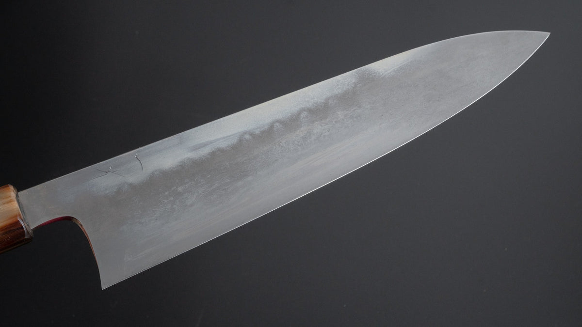 Hitohira Togashi Yohei Blue #1 Mizu Honyaki Gyuto 240mm Taihei Ebony Handle (#049/ Saya) - HITOHIRA