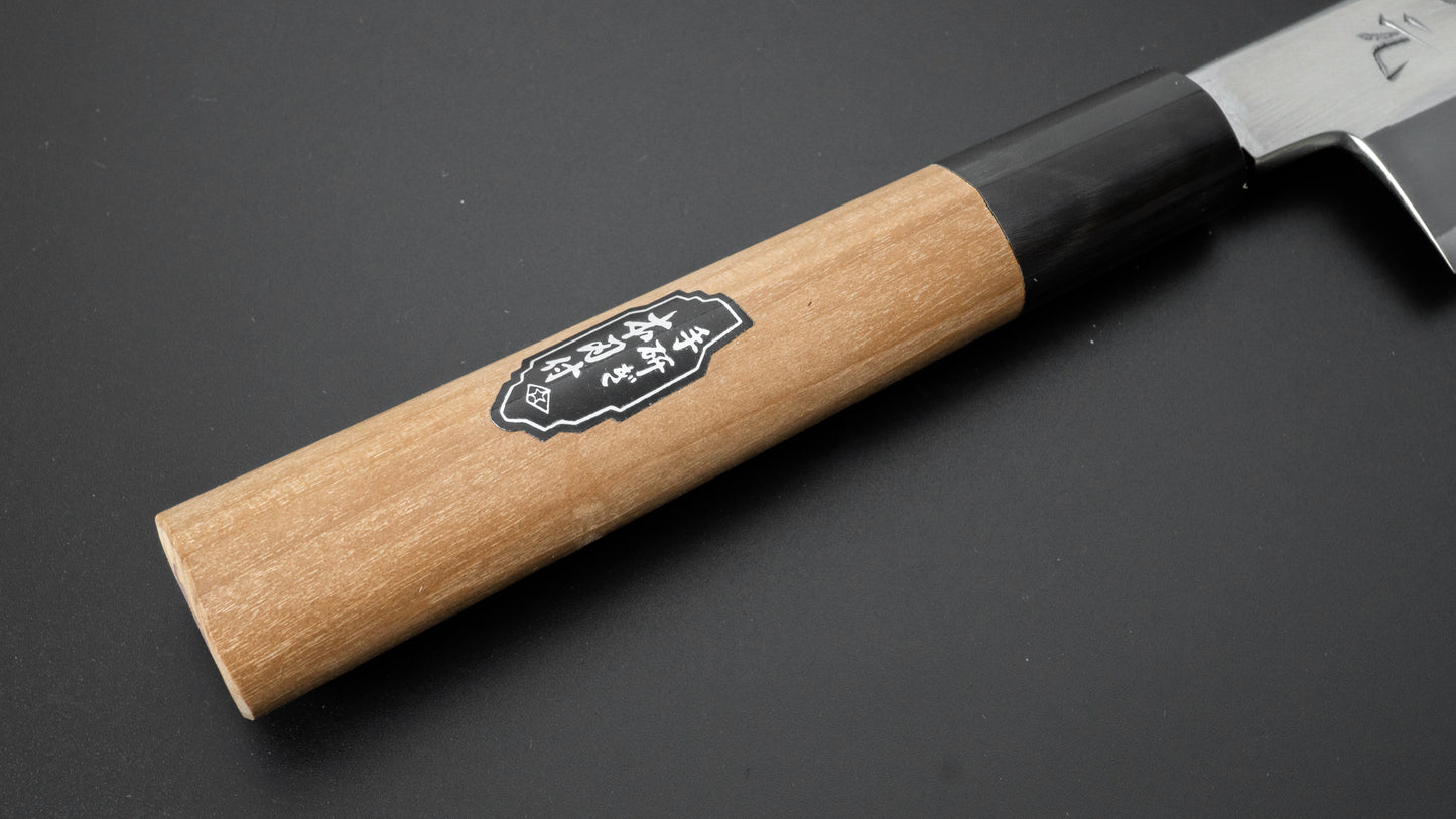 Morihei Hisamoto Mirror Polished Blue #2 Mukimono Ho Wood Handle - HITOHIRA