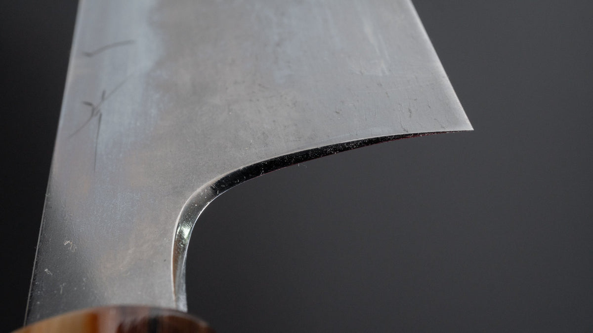 Hitohira Togashi Yohei Blue #1 Mizu Honyaki Gyuto 240mm Taihei Ebony Handle (#049/ Saya) - HITOHIRA